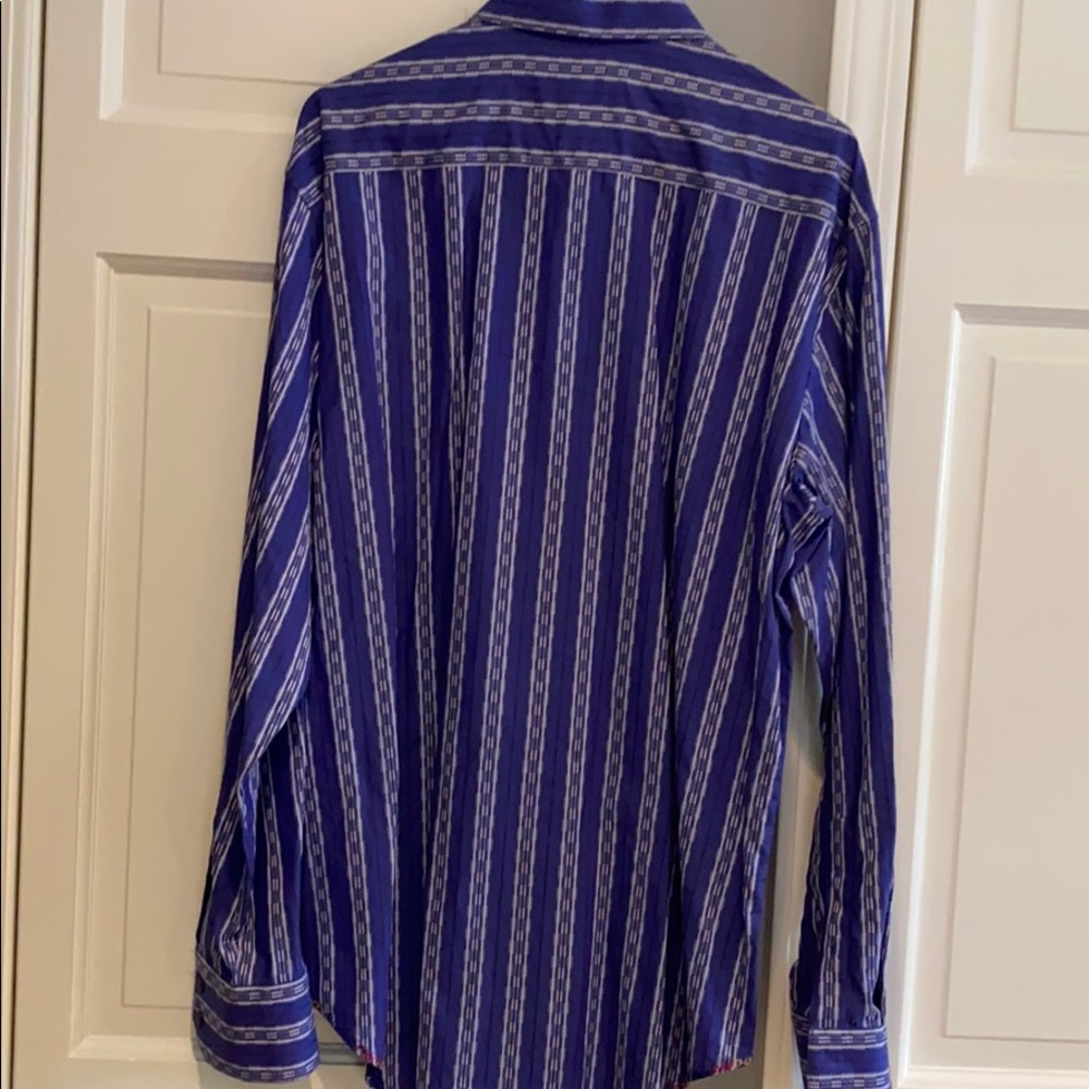Robert Graham purple striped  button down. - Picture 6 of 10